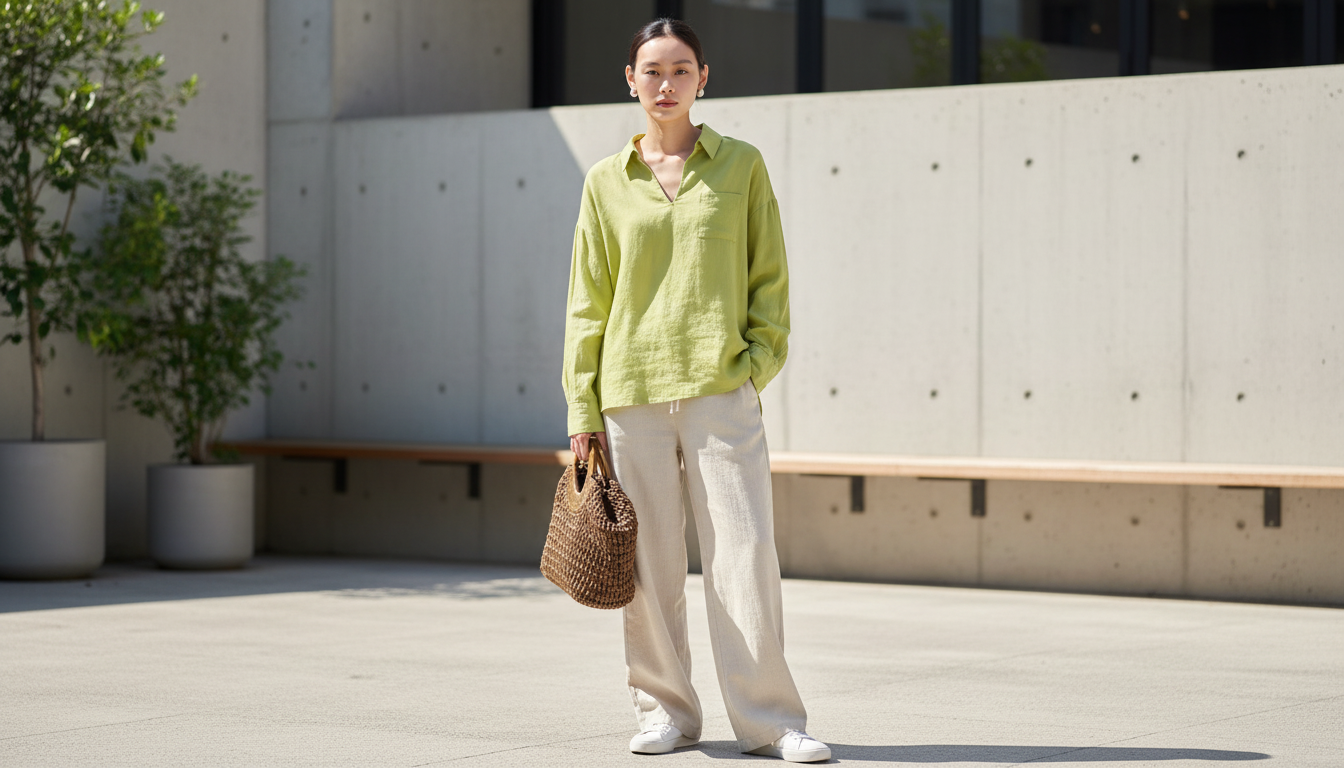 Linen V-Neck Long Sleeve Shirt: Fit, Style & Care